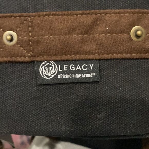 New NWT Legacy NFL Branded Steelers Beer Caddy Cooler w/ Opener Waxed Cotton - Picture 3 of 6